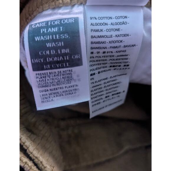 Womens Levis Golden Khaki Corduroy Mid Rise Skinny Jeans Pants Size W32 L30 - Picture 4 of 5